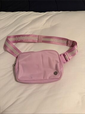 lululemon athletica Light Pink Logo Belt Bag